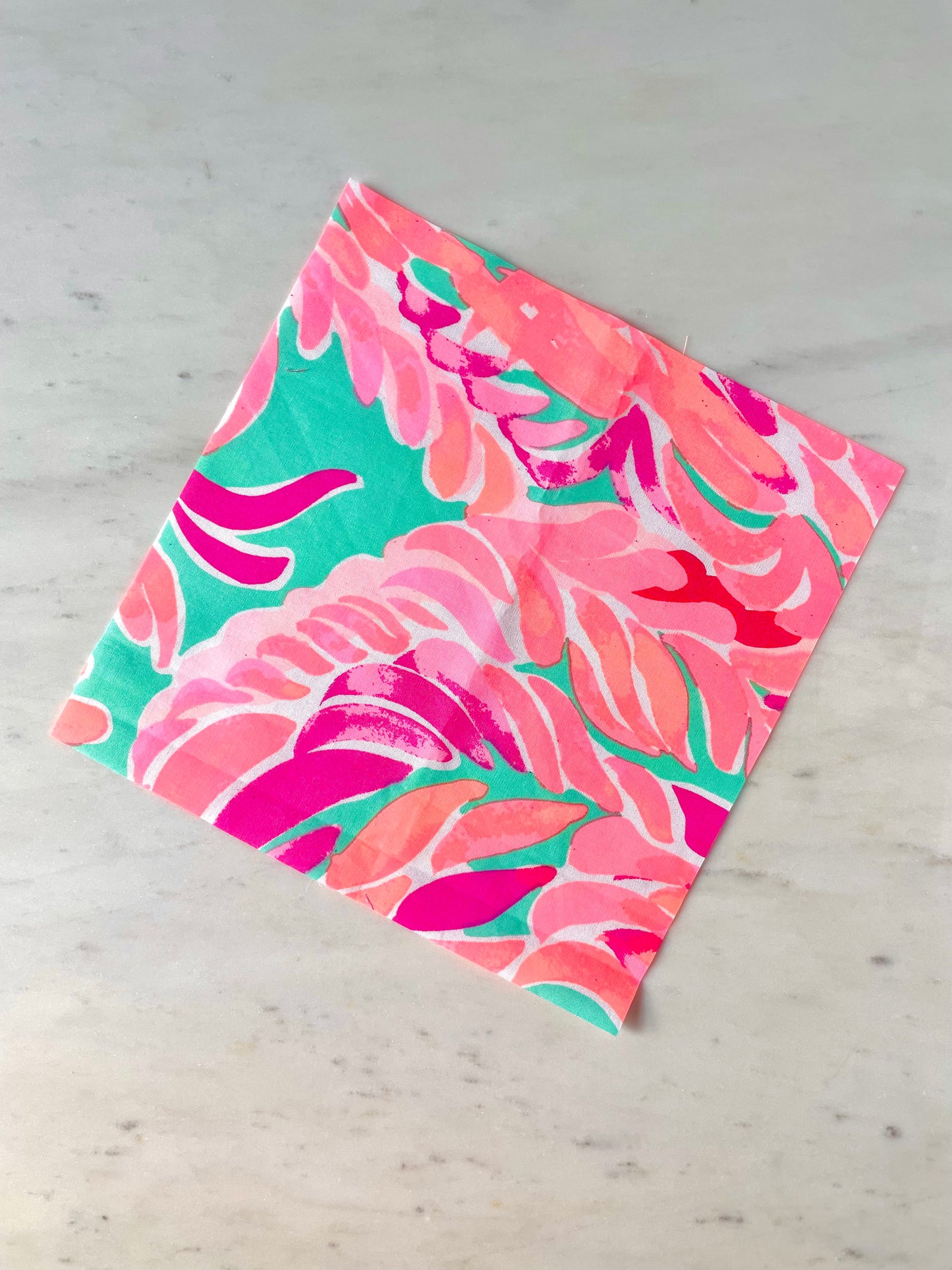 Tropical Teal Finishing Fabric