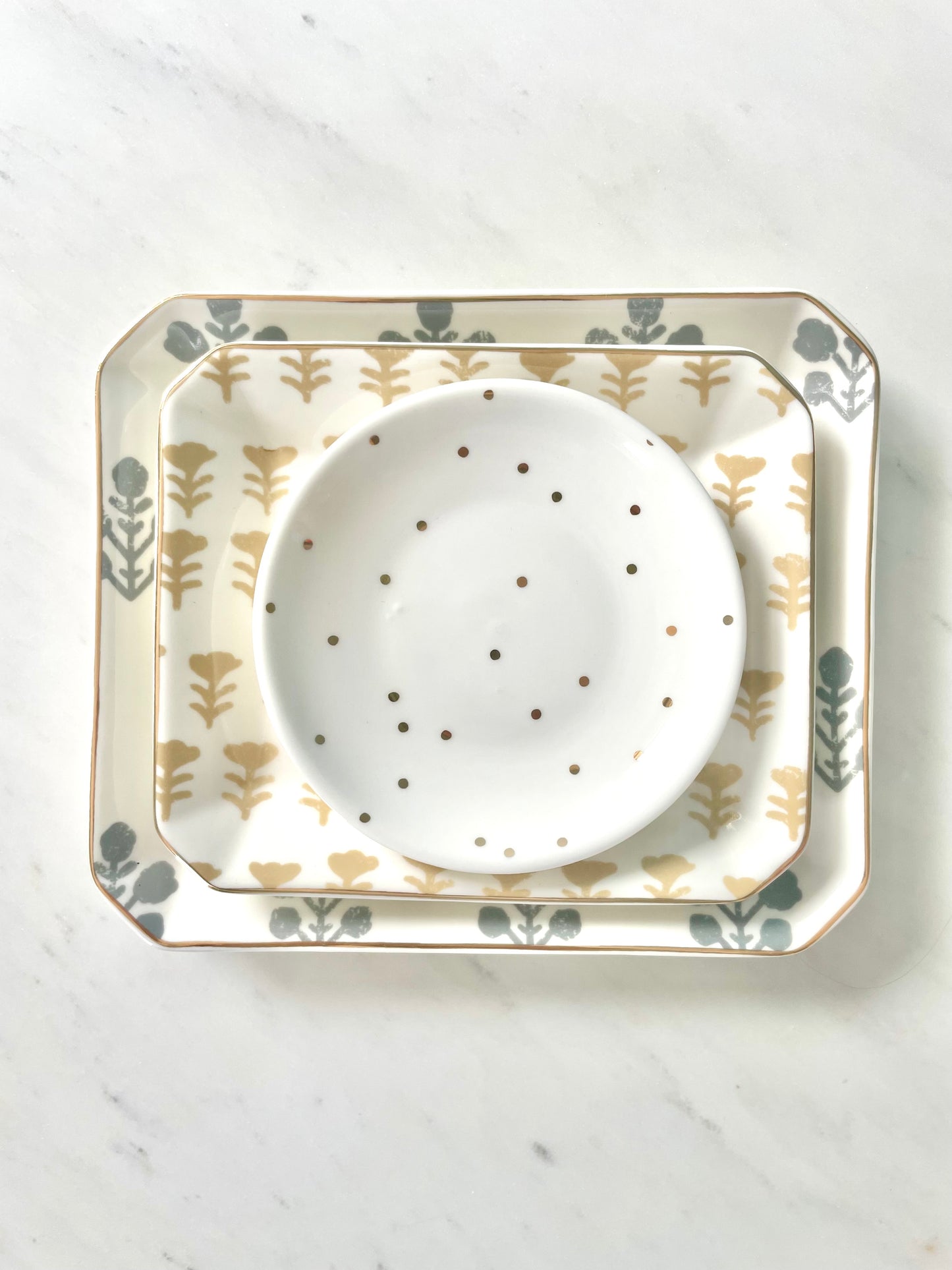 Floral Ceramic Tray