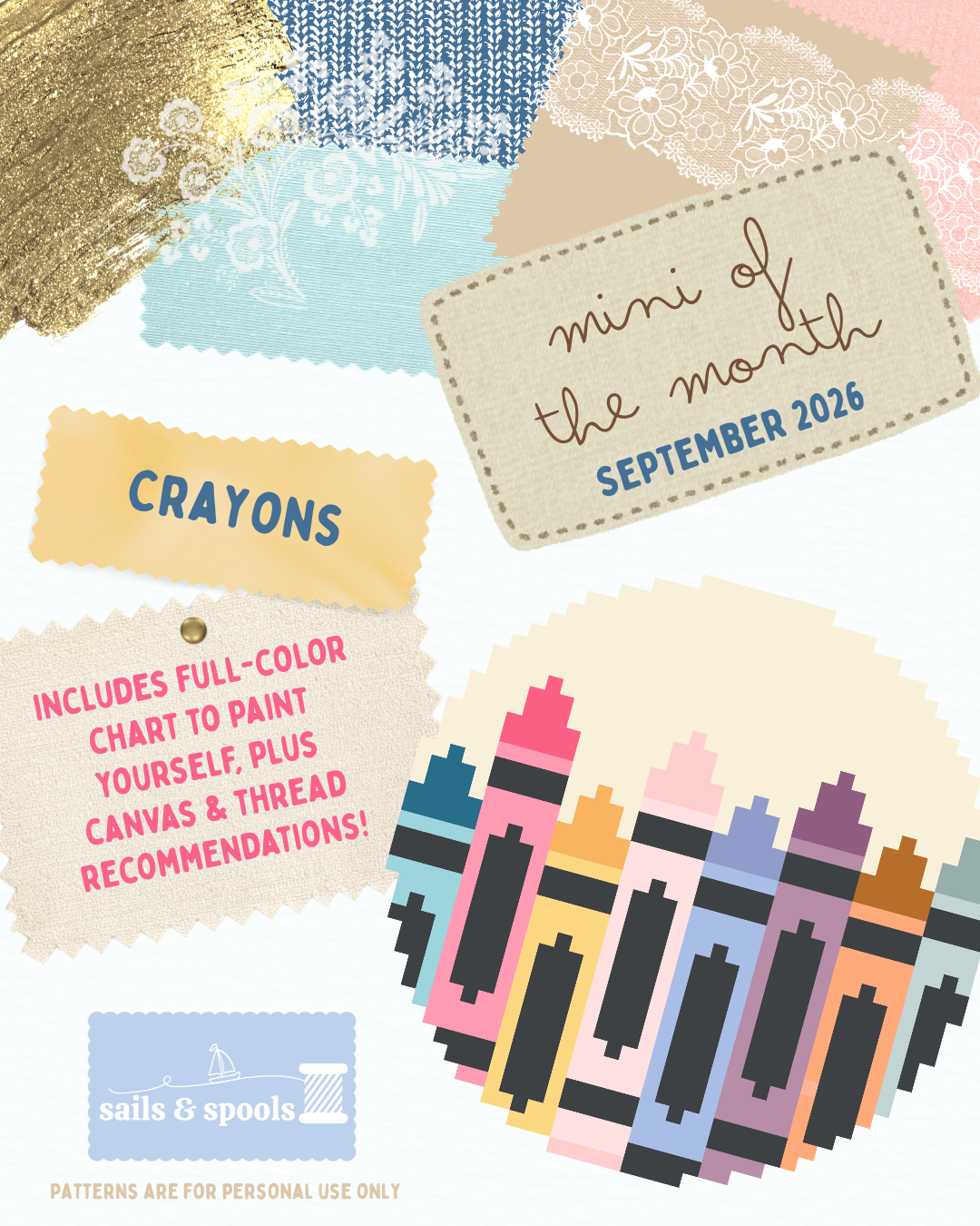 September Mini of the Month - Crayons