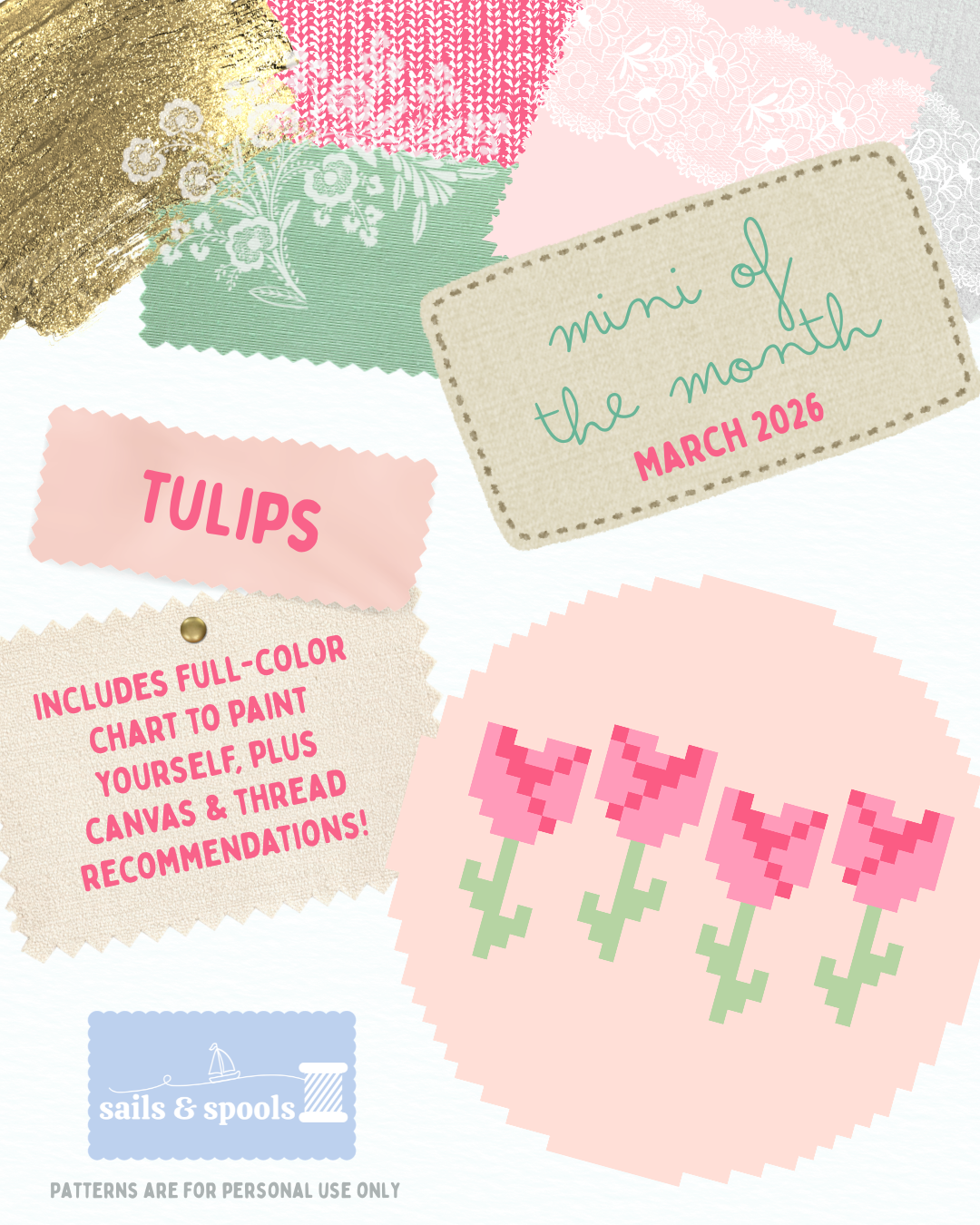 March Mini of the Month - Tulips