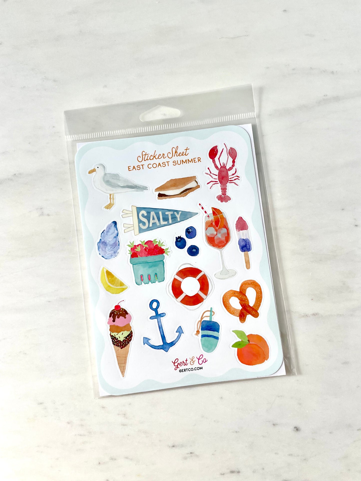 New England Summer Sticker Sheet