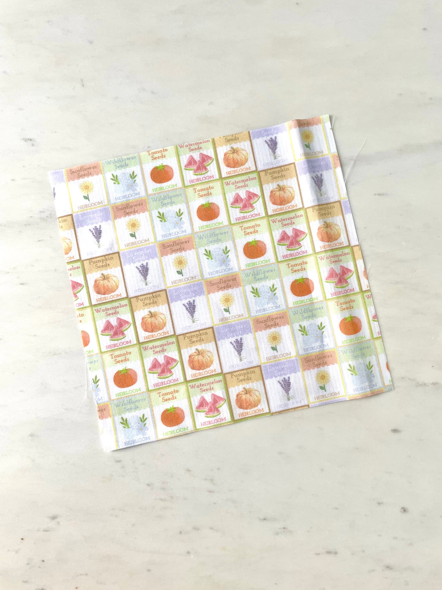 Seed Packet Finishing Fabric