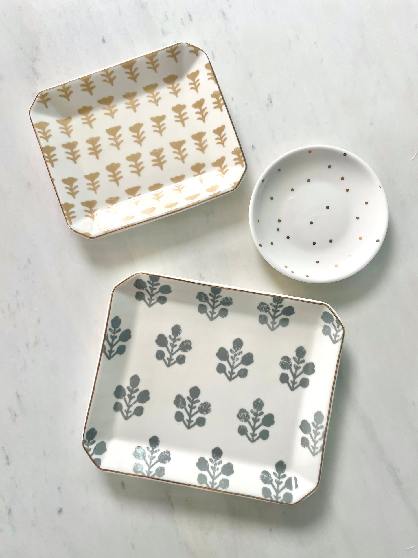 Mini Polka Dot Ceramic Trinket Dish