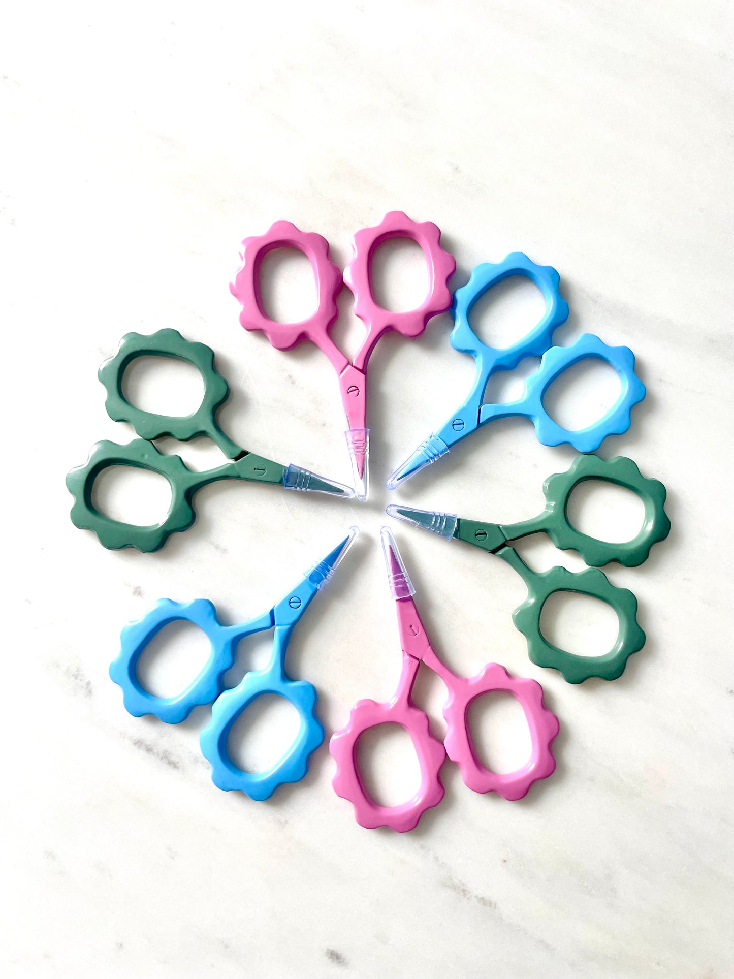 Green Flower Scissors