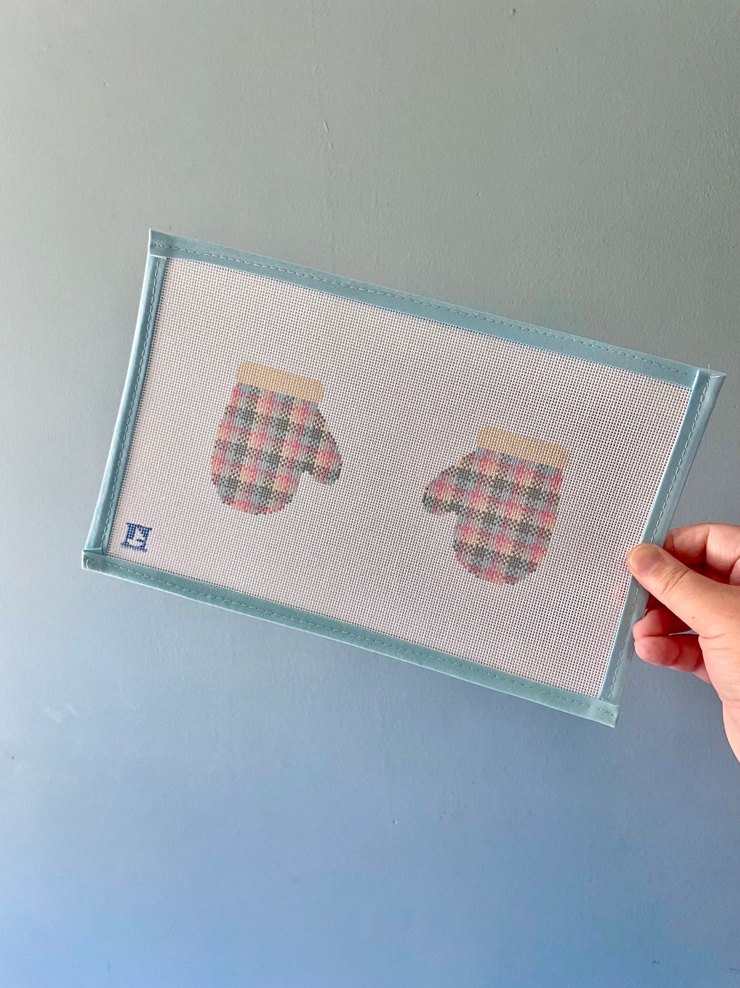 Pastel Plaid Mittens