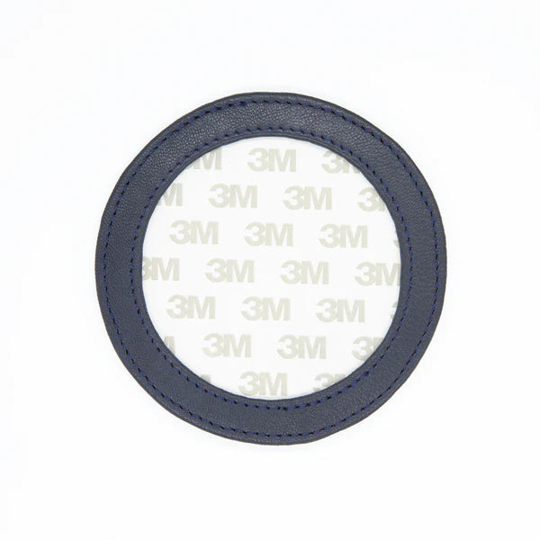 Self-Finishing Leather 3" Magnet - Navy