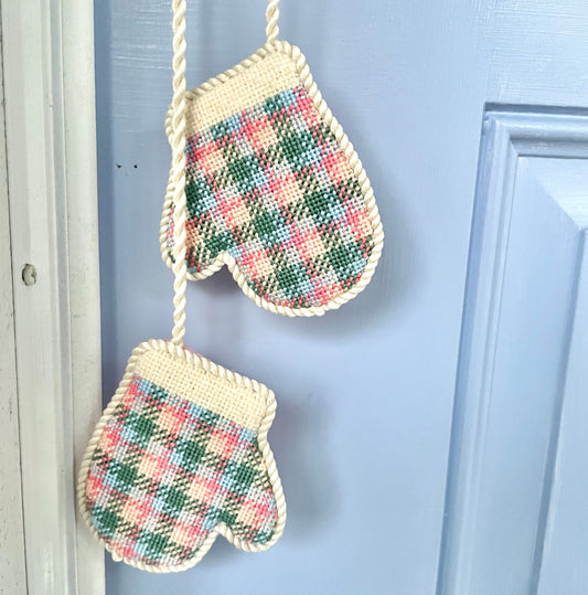 Thread & Finishing Recommendations: Pastel Plaid Mittens