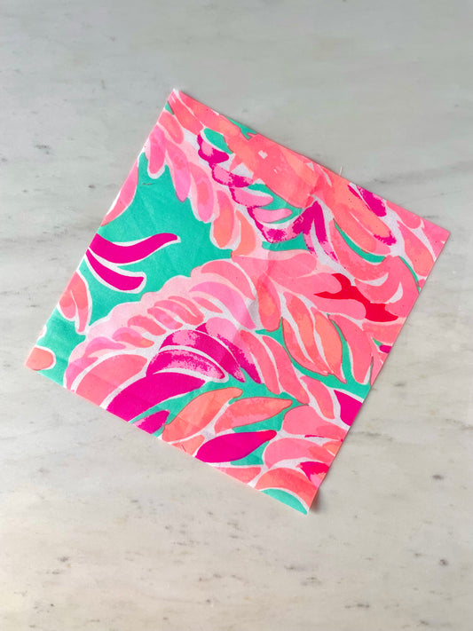Tropical Teal Finishing Fabric