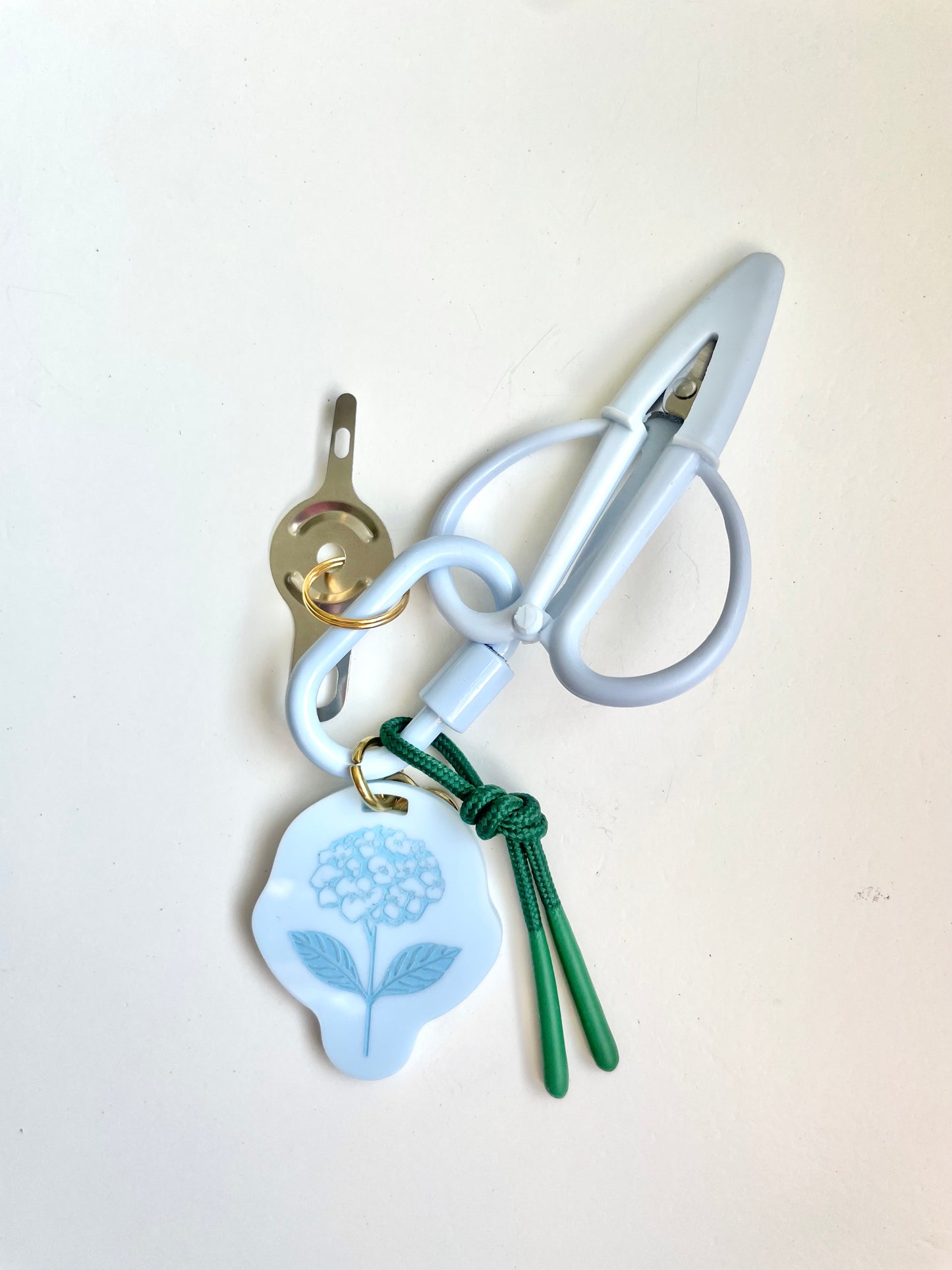 Hydrangea Snip & Threader Keychain