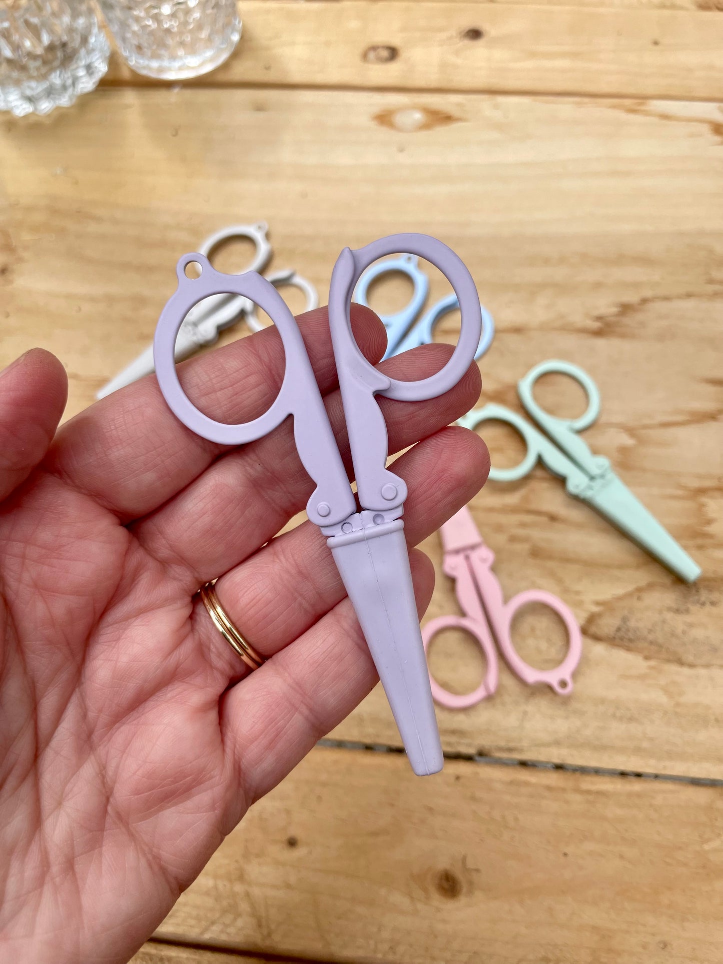 Pastel Needlepoint Scissors