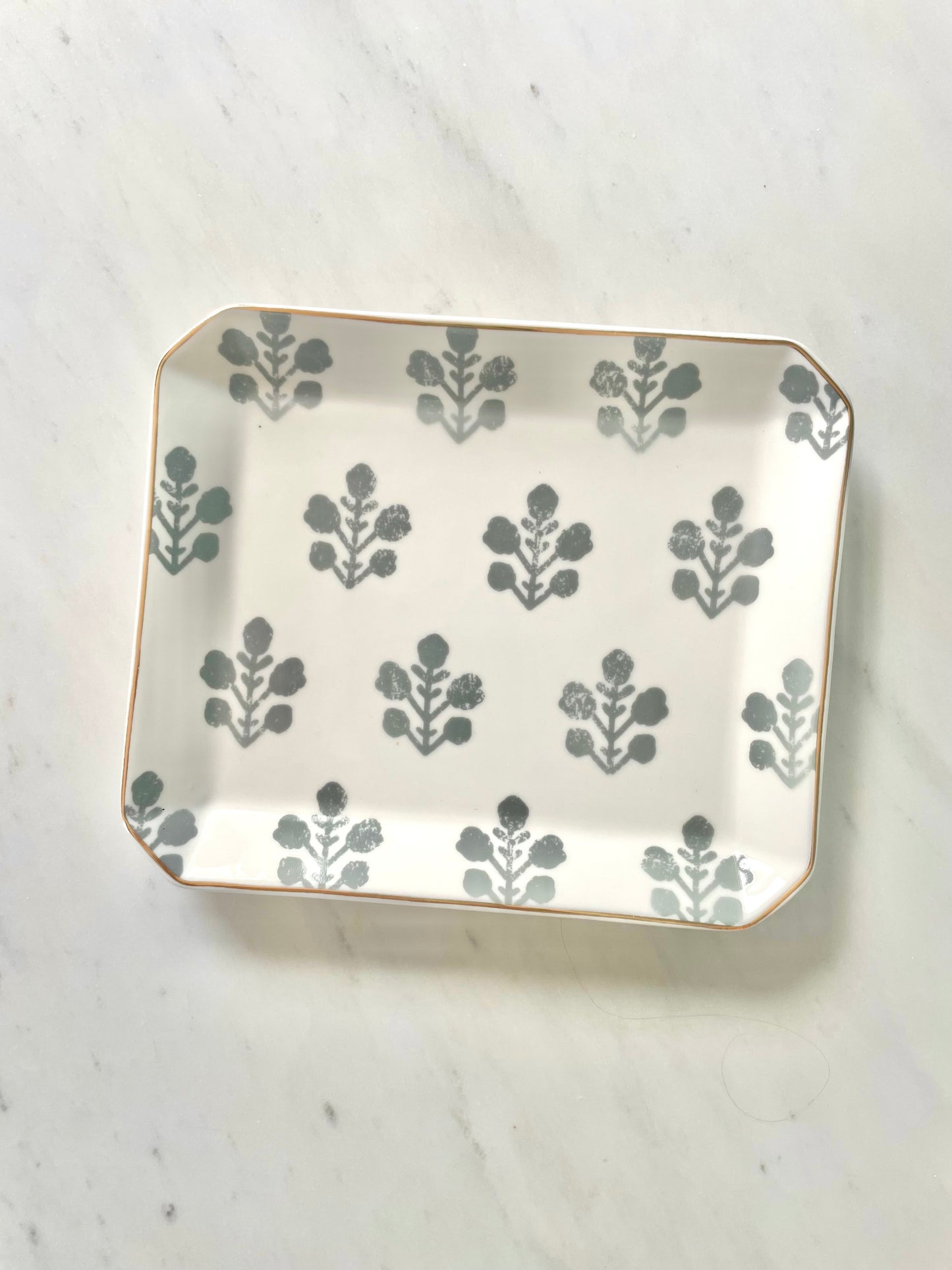 Floral Ceramic Tray