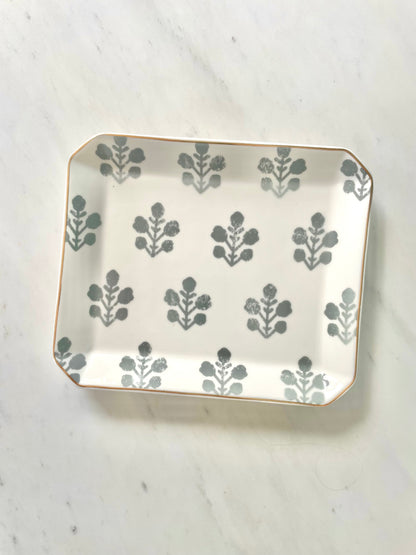 Floral Ceramic Tray