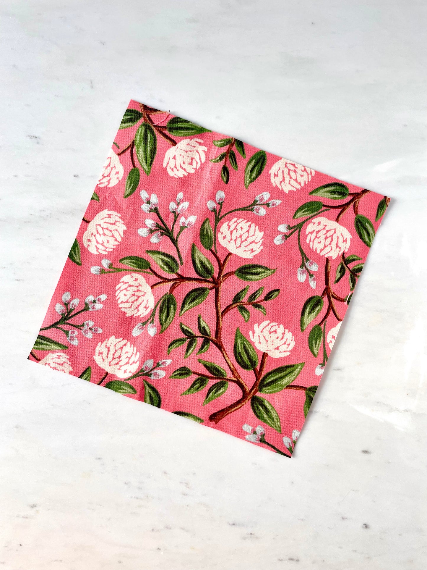 Pink Peonies Finishing Fabric