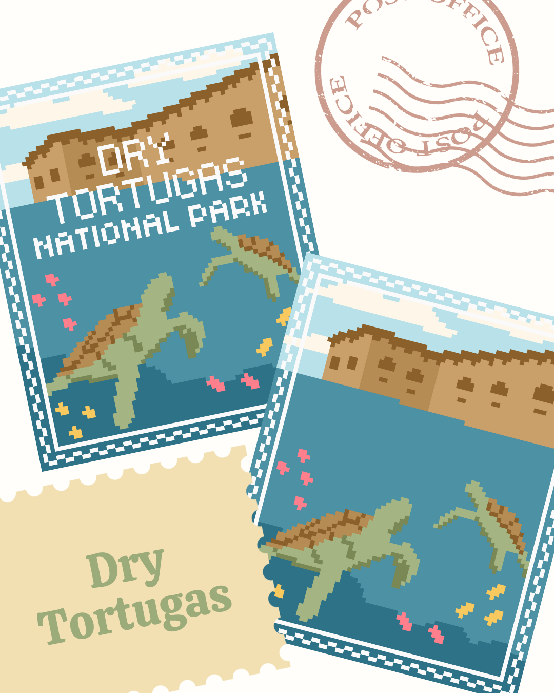 Dry Tortugas Stamp Chart