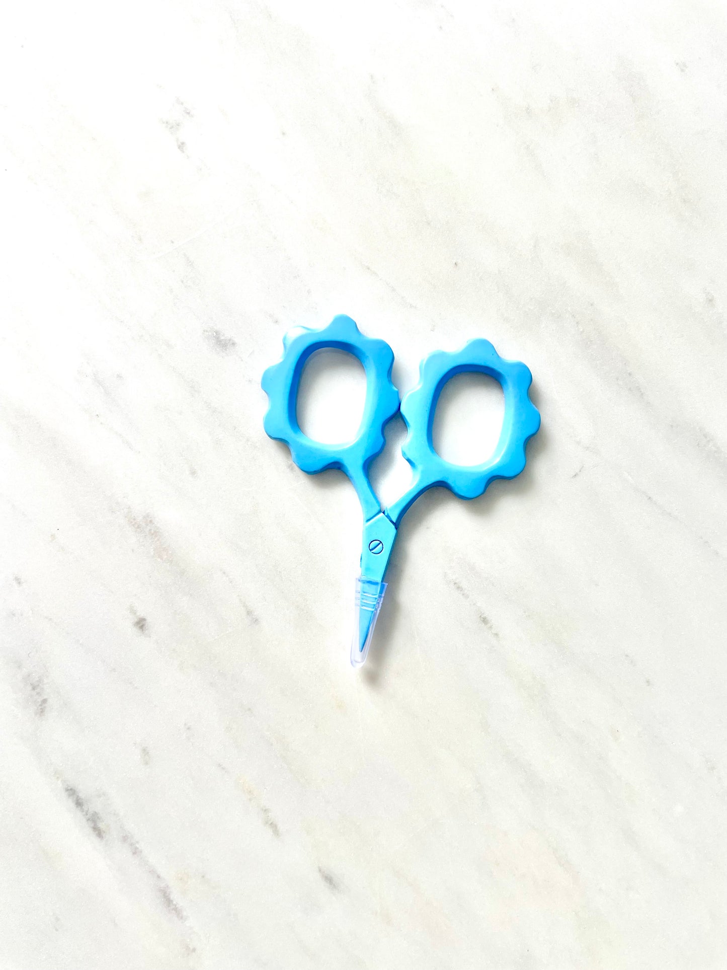 Sky Blue Flower Scissors