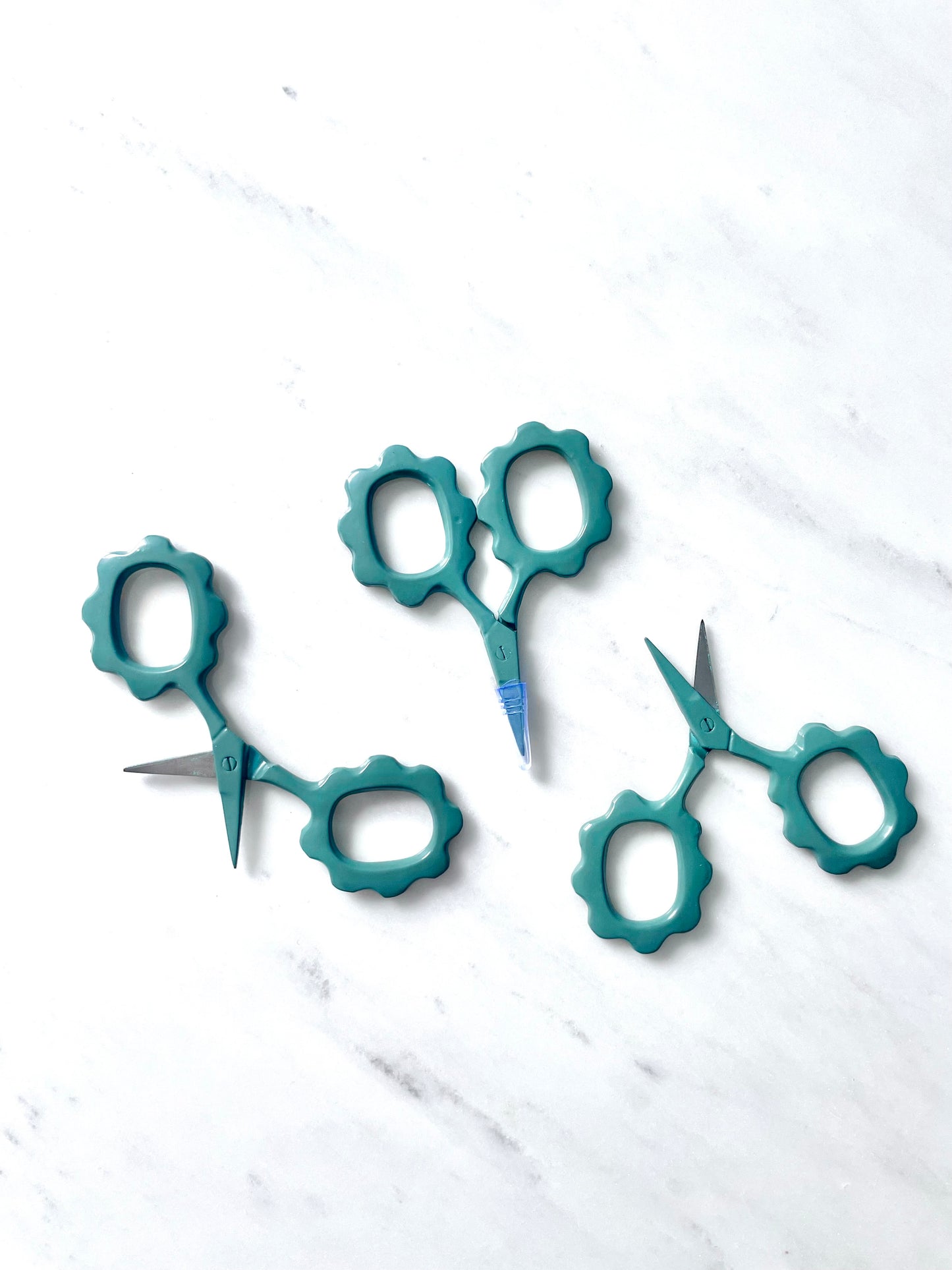 Green Flower Scissors