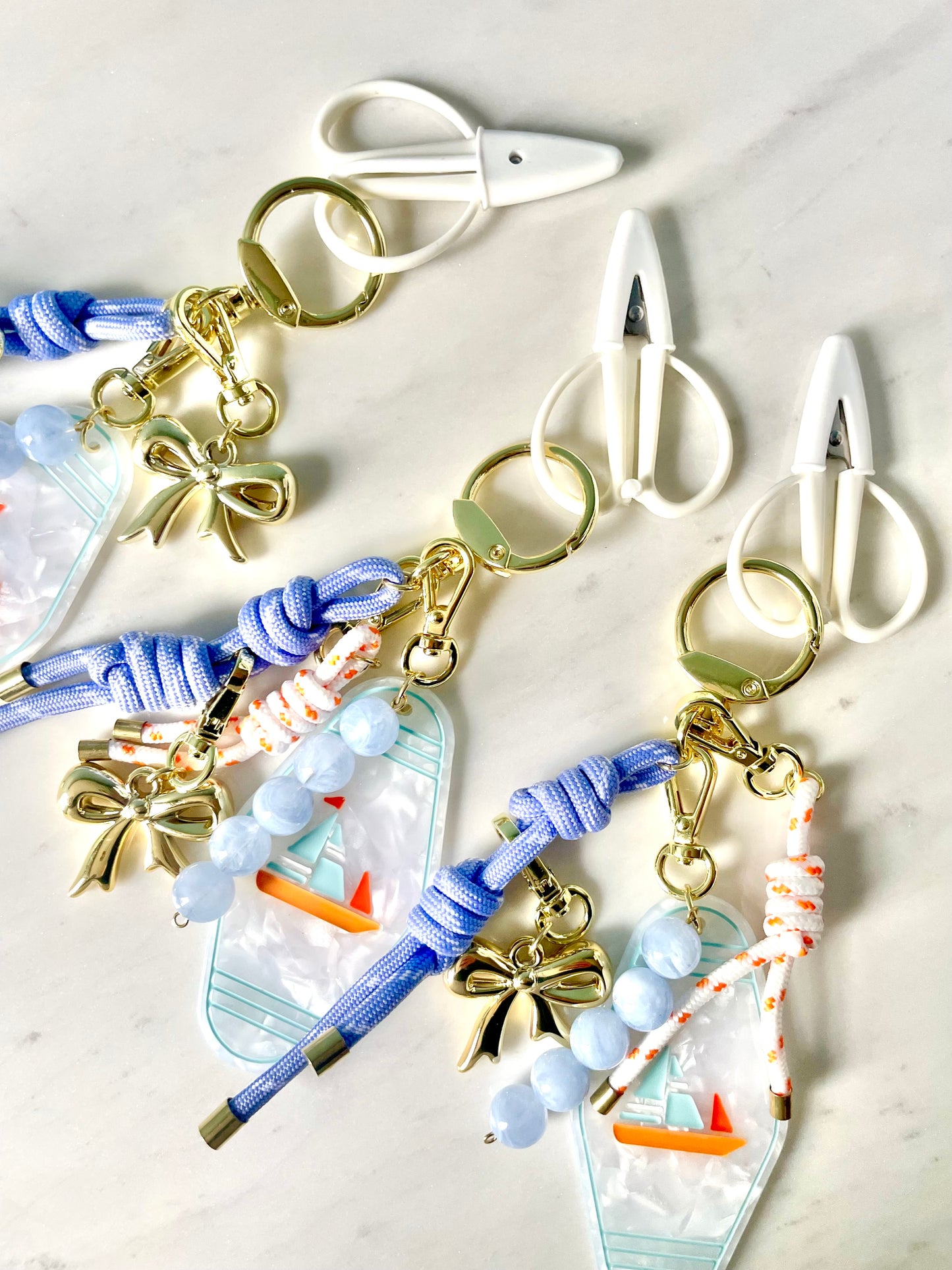 Smooth Sailing Bag Charm with Scissors