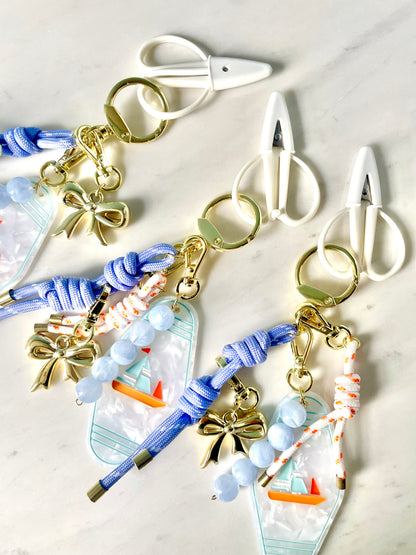 Smooth Sailing Bag Charm with Scissors