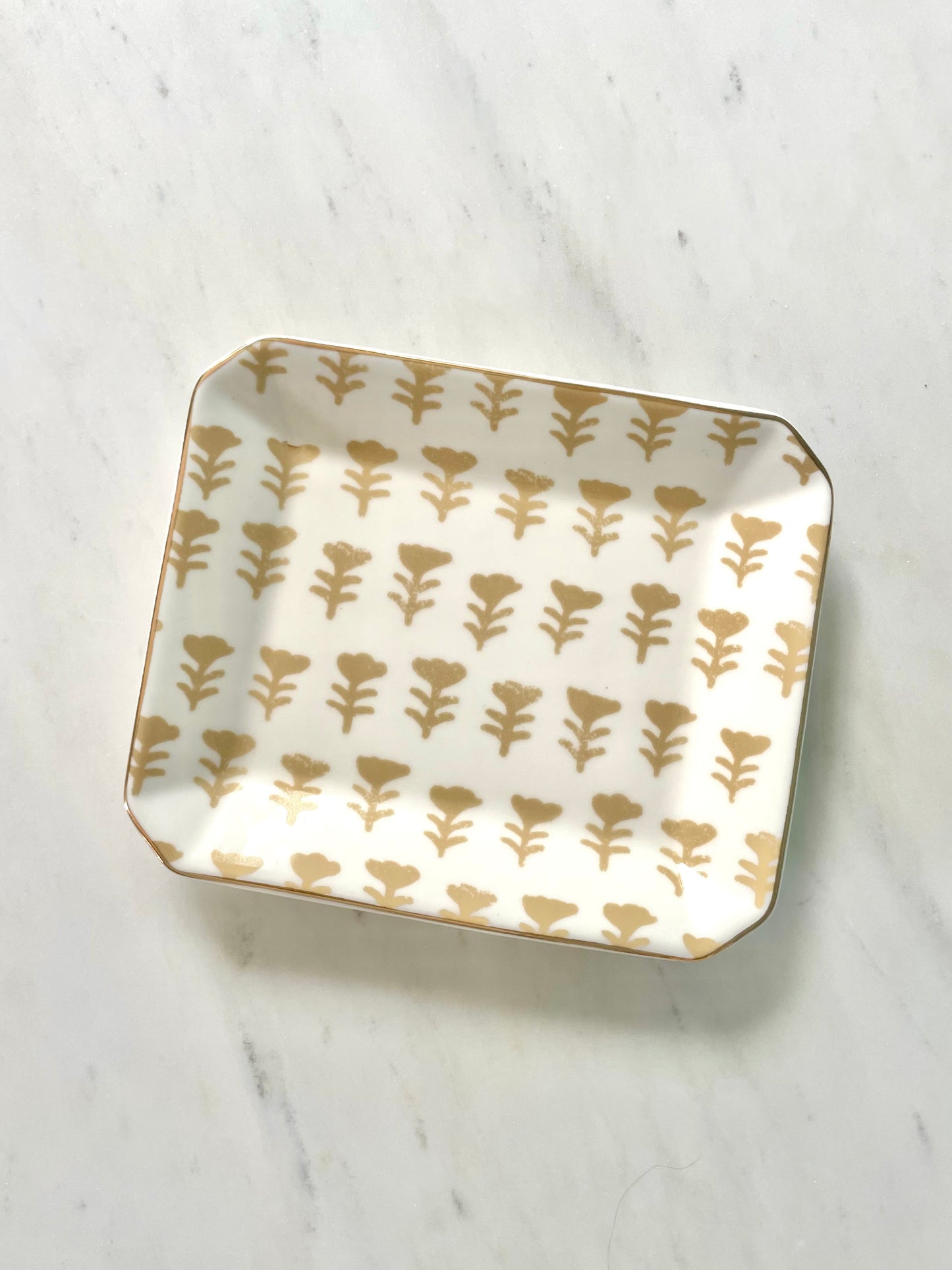 Floral Small Ceramic Tray