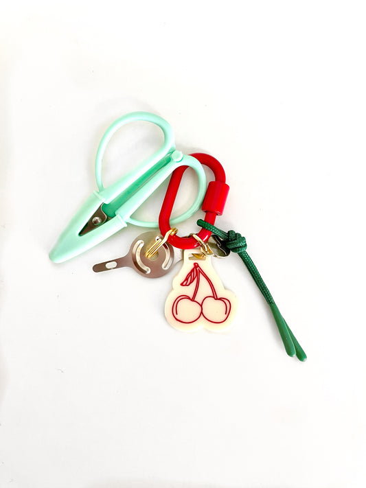 Cherries Snip & Threader Keychain