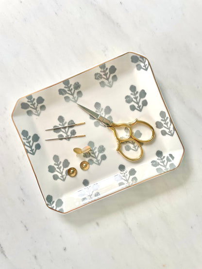 Floral Ceramic Tray