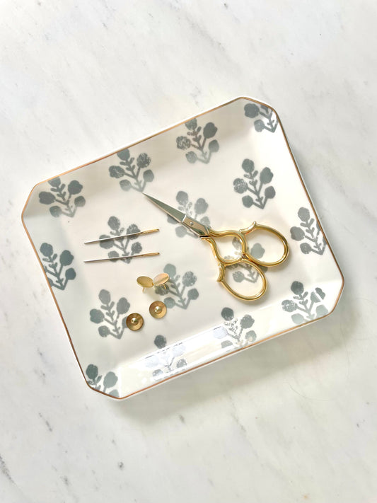 Floral Ceramic Tray