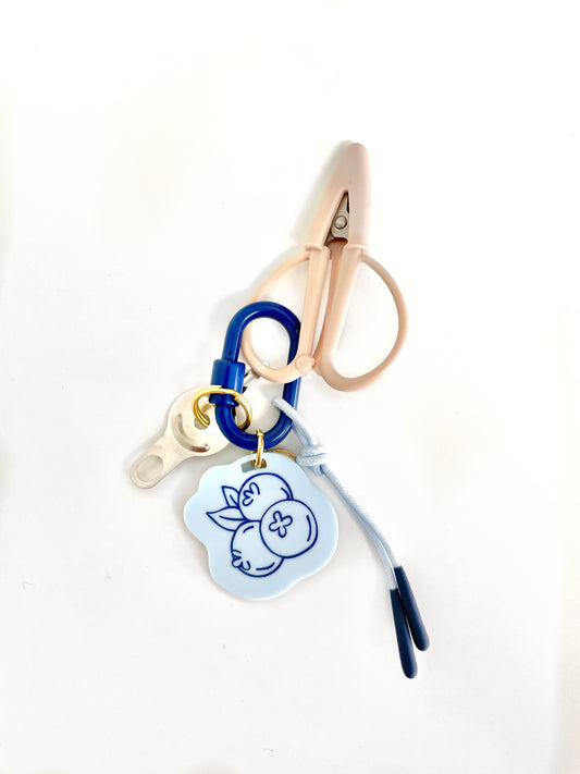 Blueberries Snip & Threader Keychain