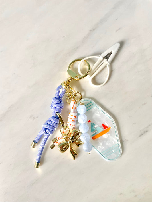 Smooth Sailing Bag Charm with Scissors
