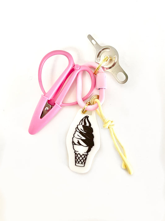 Ice Cream Snip & Threader Keychain