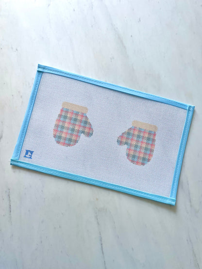 Pastel Plaid Mittens