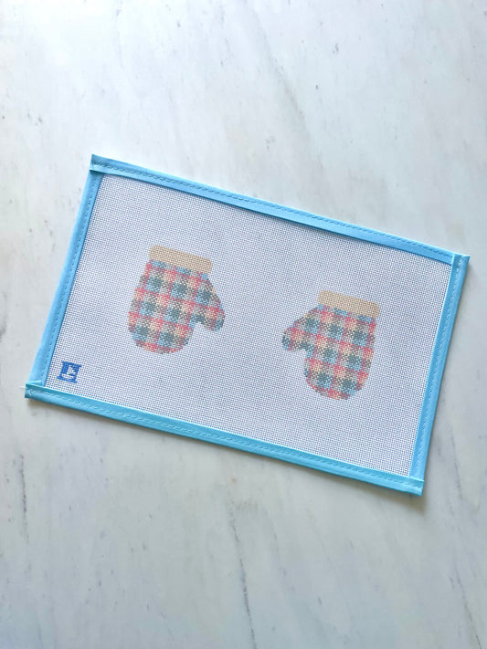 Pastel Plaid Mittens
