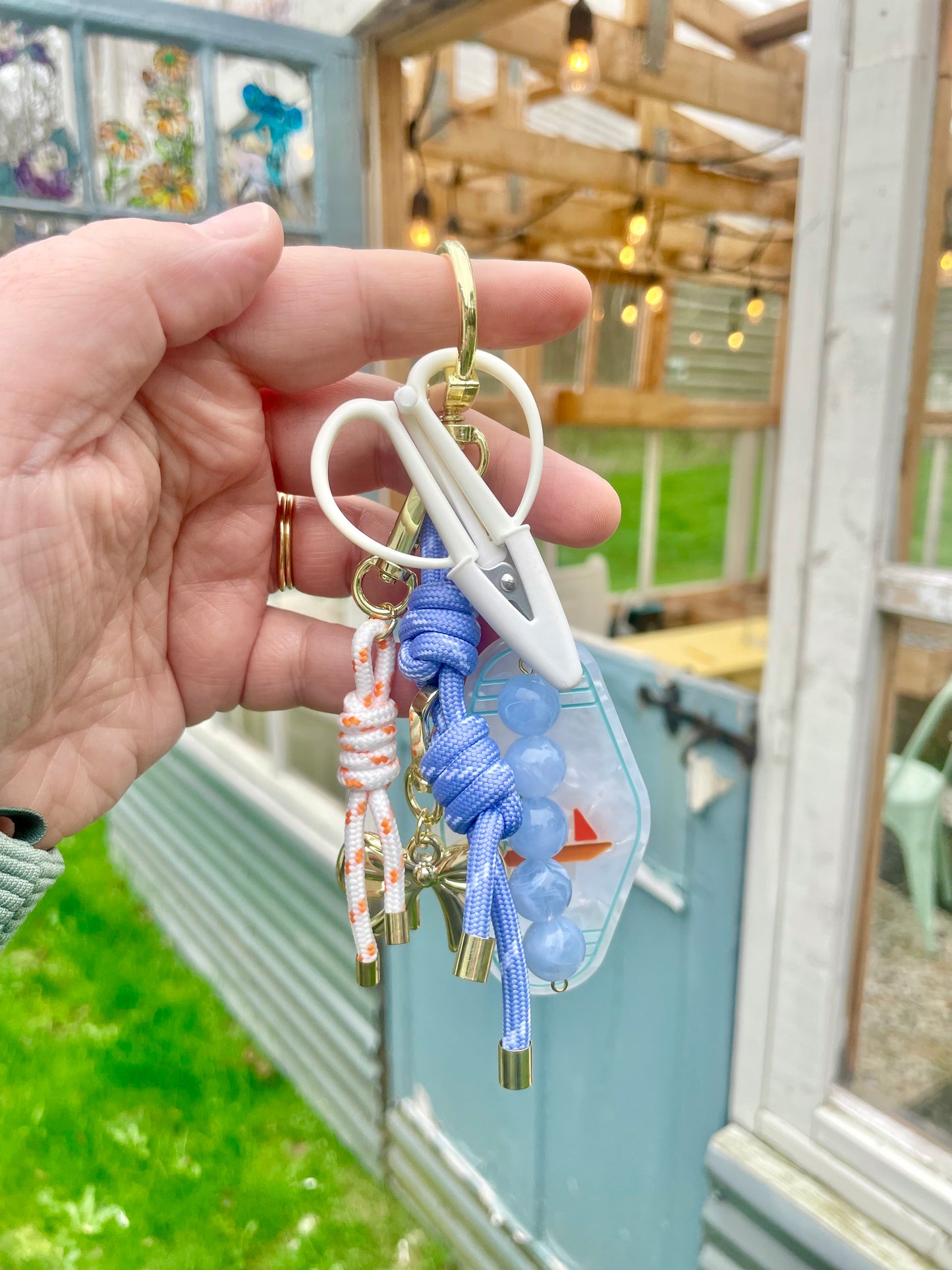 Smooth Sailing Bag Charm with Scissors