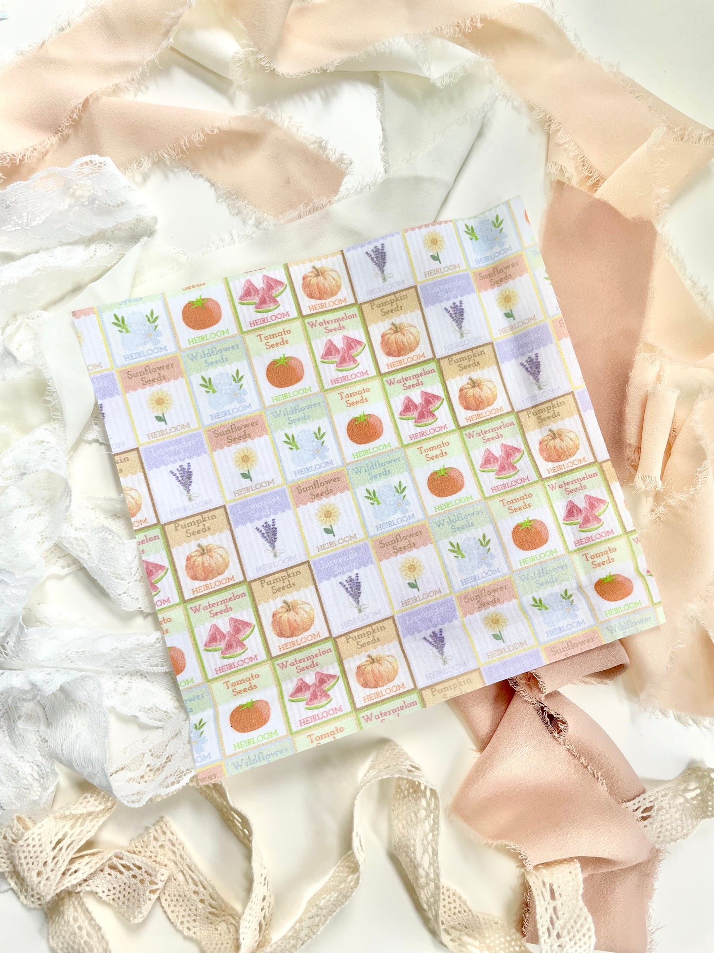 Seed Packet Finishing Fabric