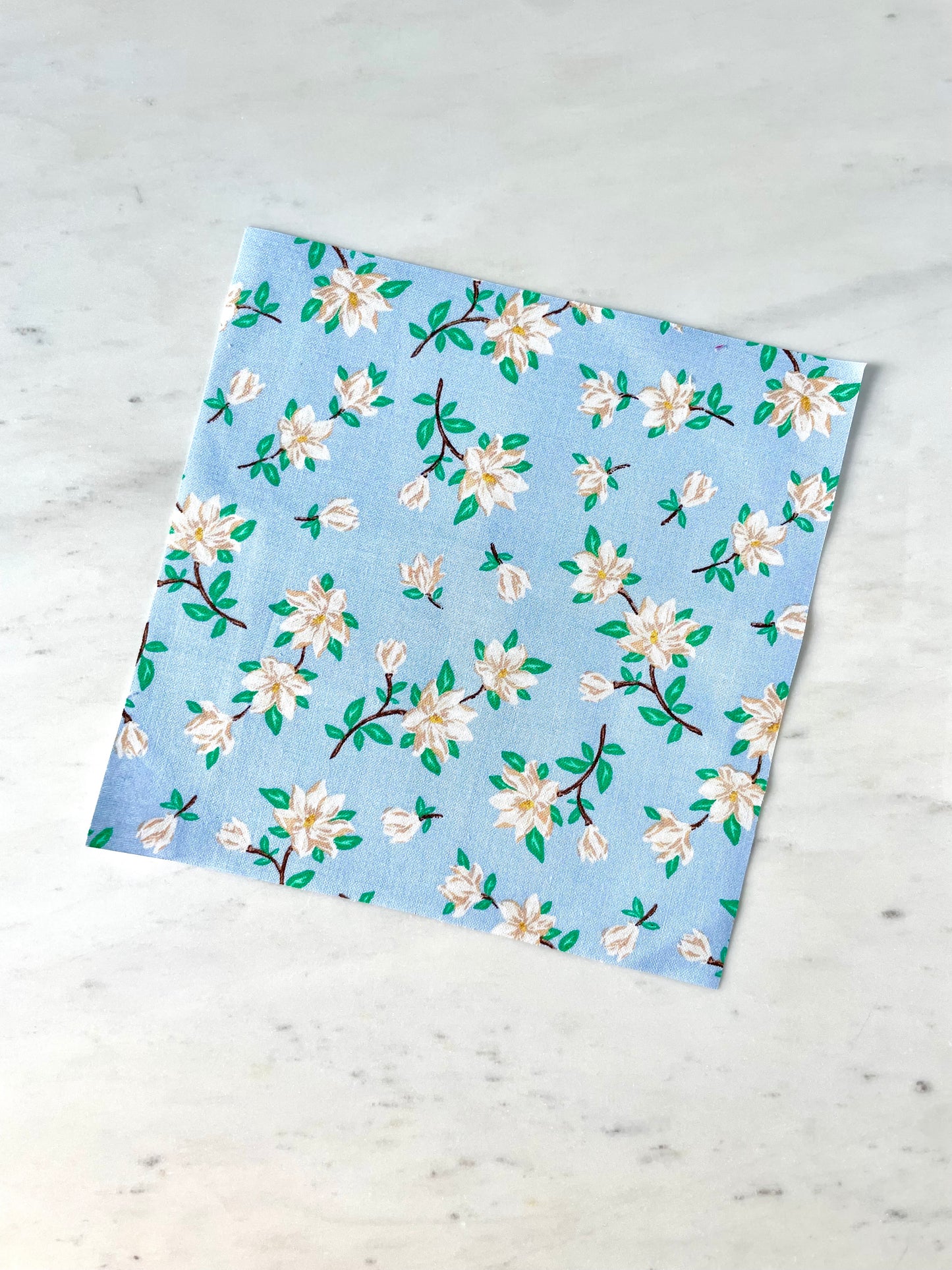 Blue Dahlia Finishing Fabric