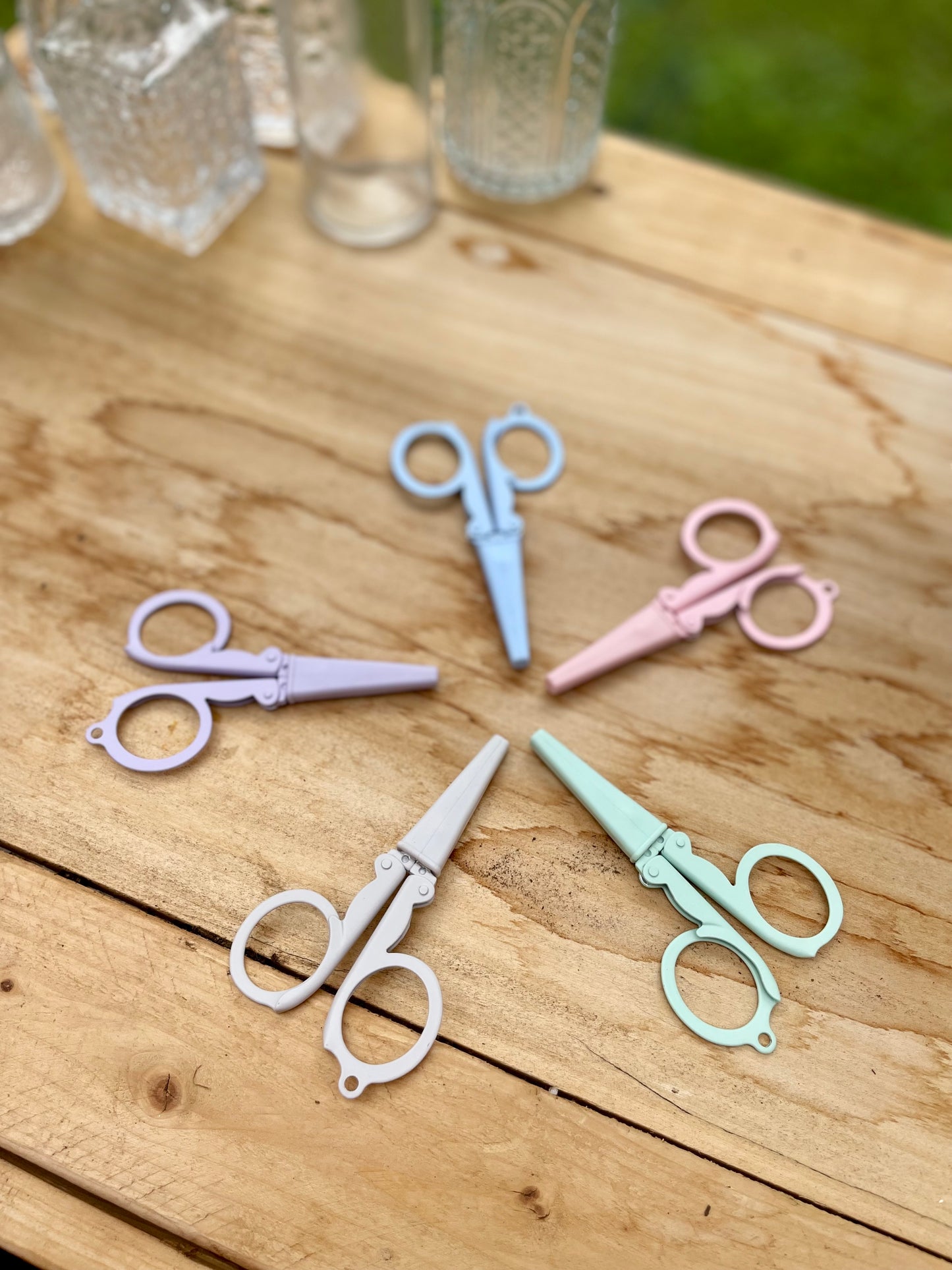 Pastel Needlepoint Scissors