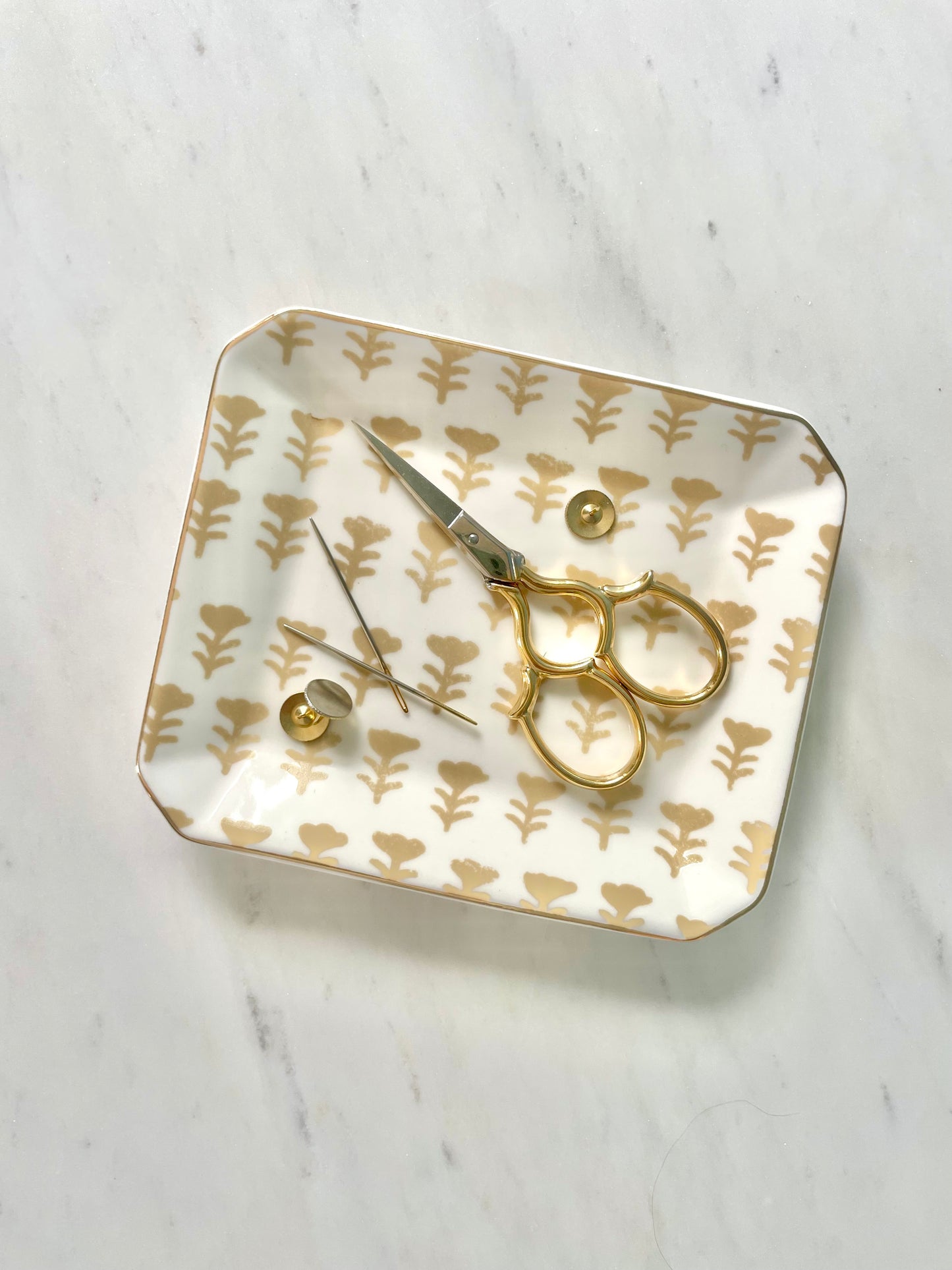 Floral Small Ceramic Tray