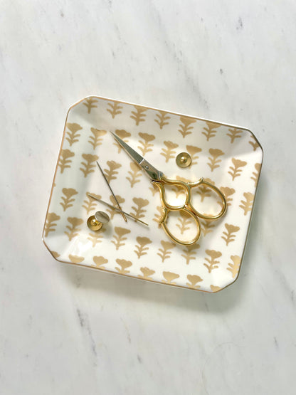 Floral Small Ceramic Tray