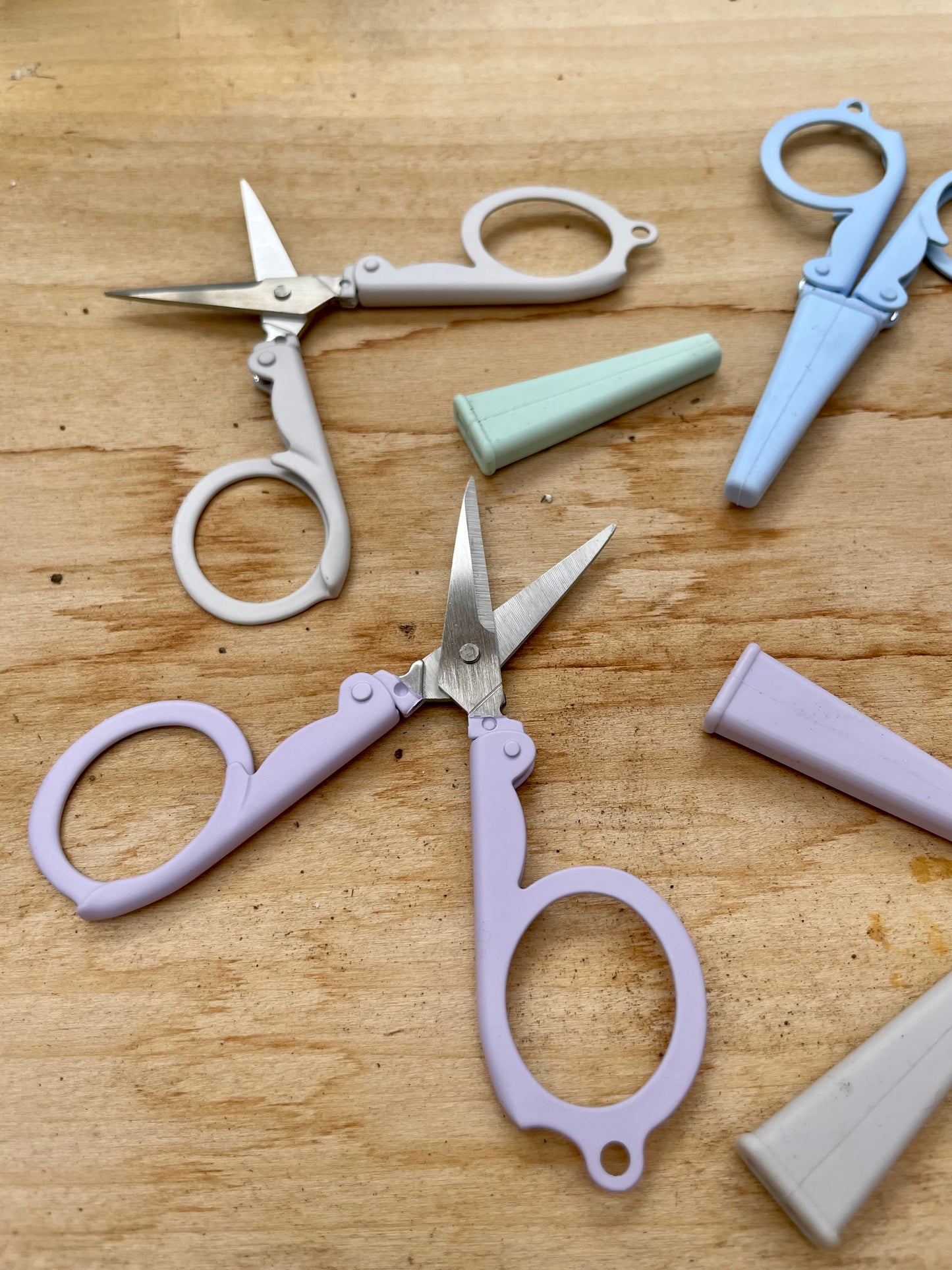 Pastel Needlepoint Scissors