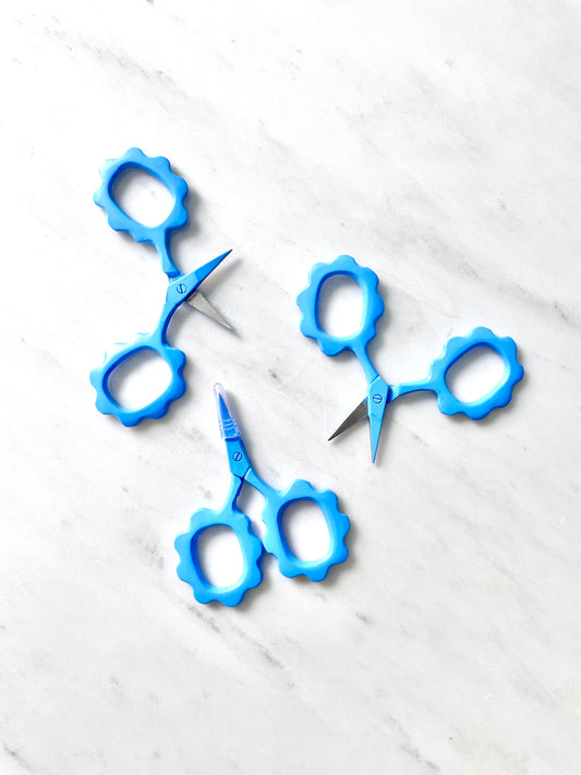 Sky Blue Flower Scissors