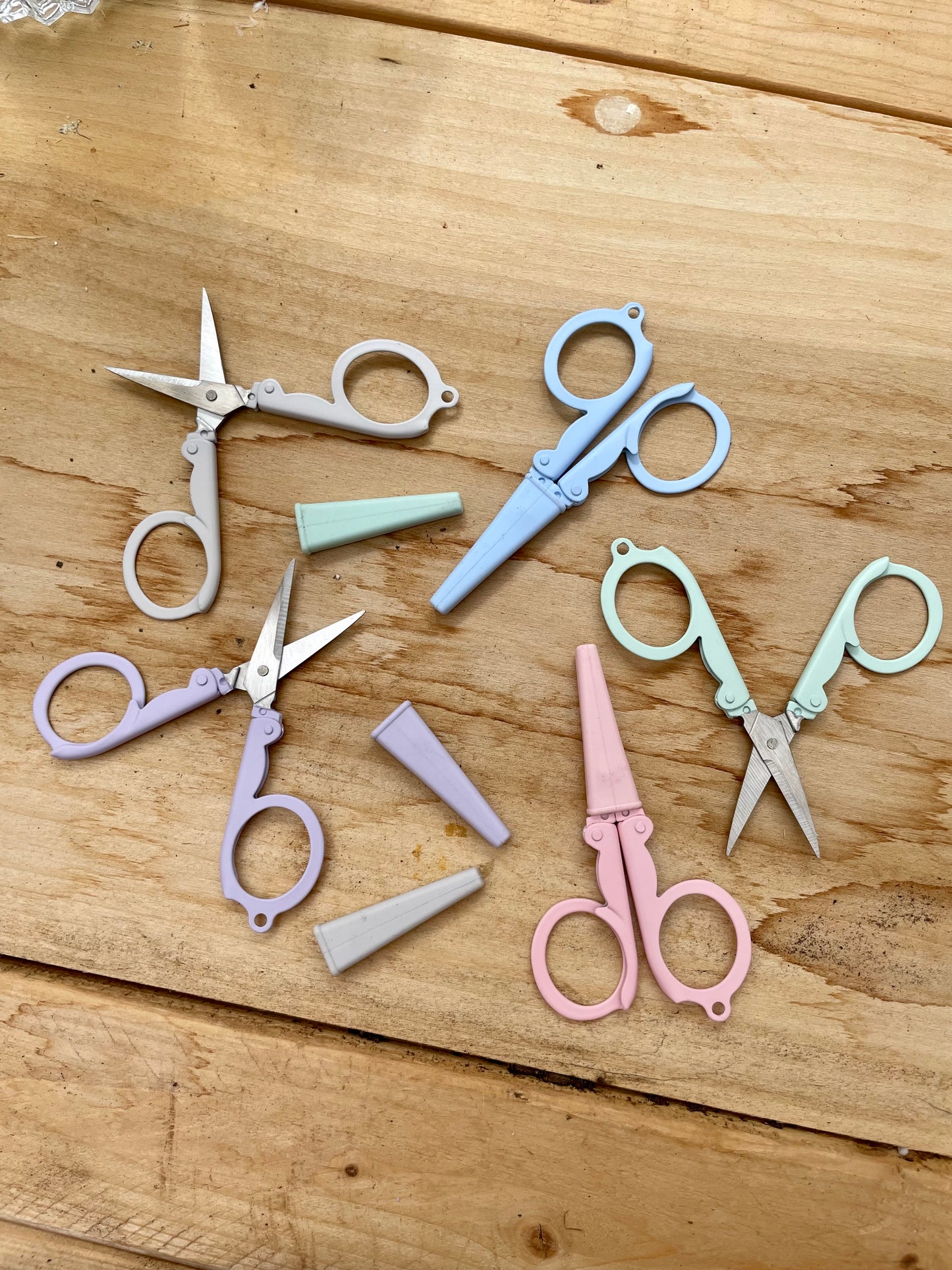 Pastel Needlepoint Scissors