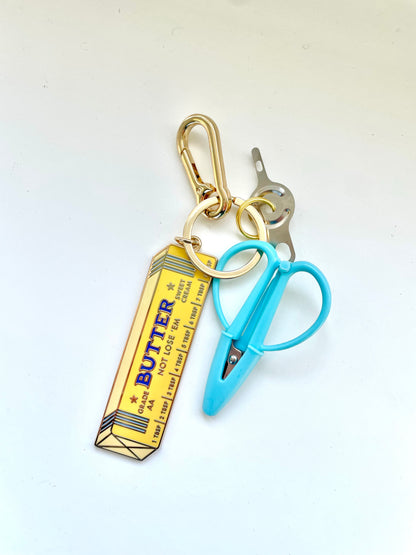 Butter Snip & Threader Bag Charm