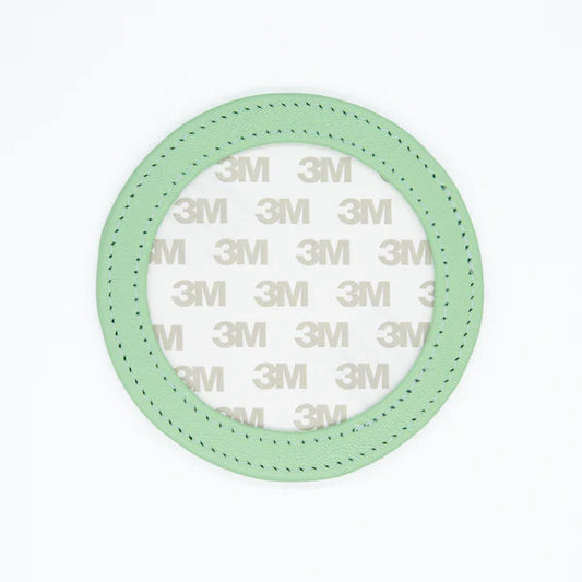Self-Finishing Leather 3" Magnet - Smoky Green