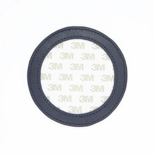 Self-Finishing Leather 3" Magnet - Navy