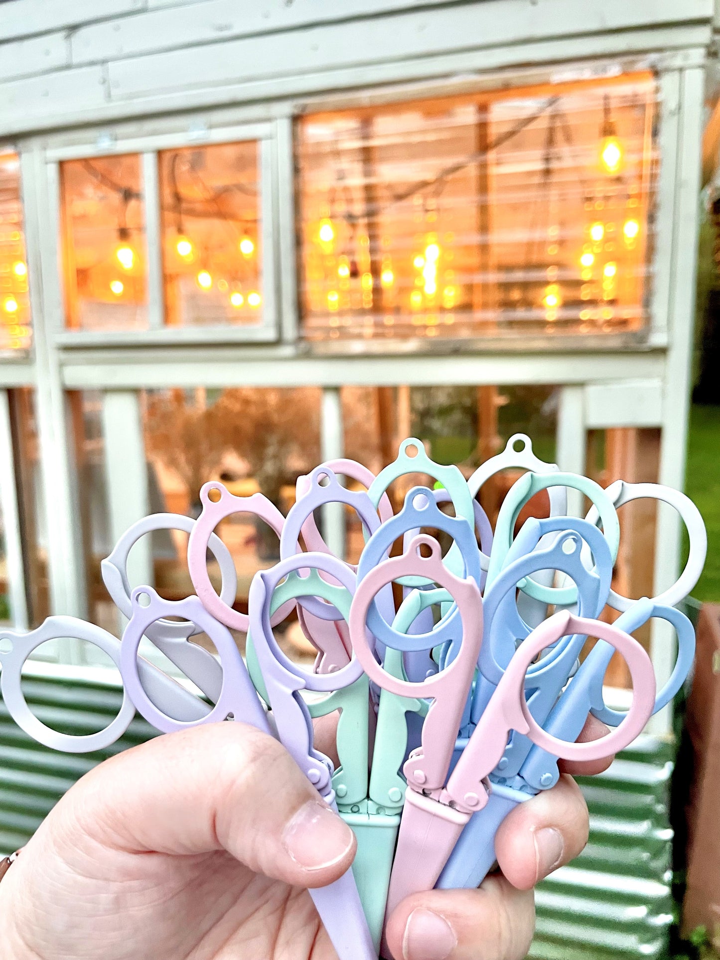 Pastel Needlepoint Scissors