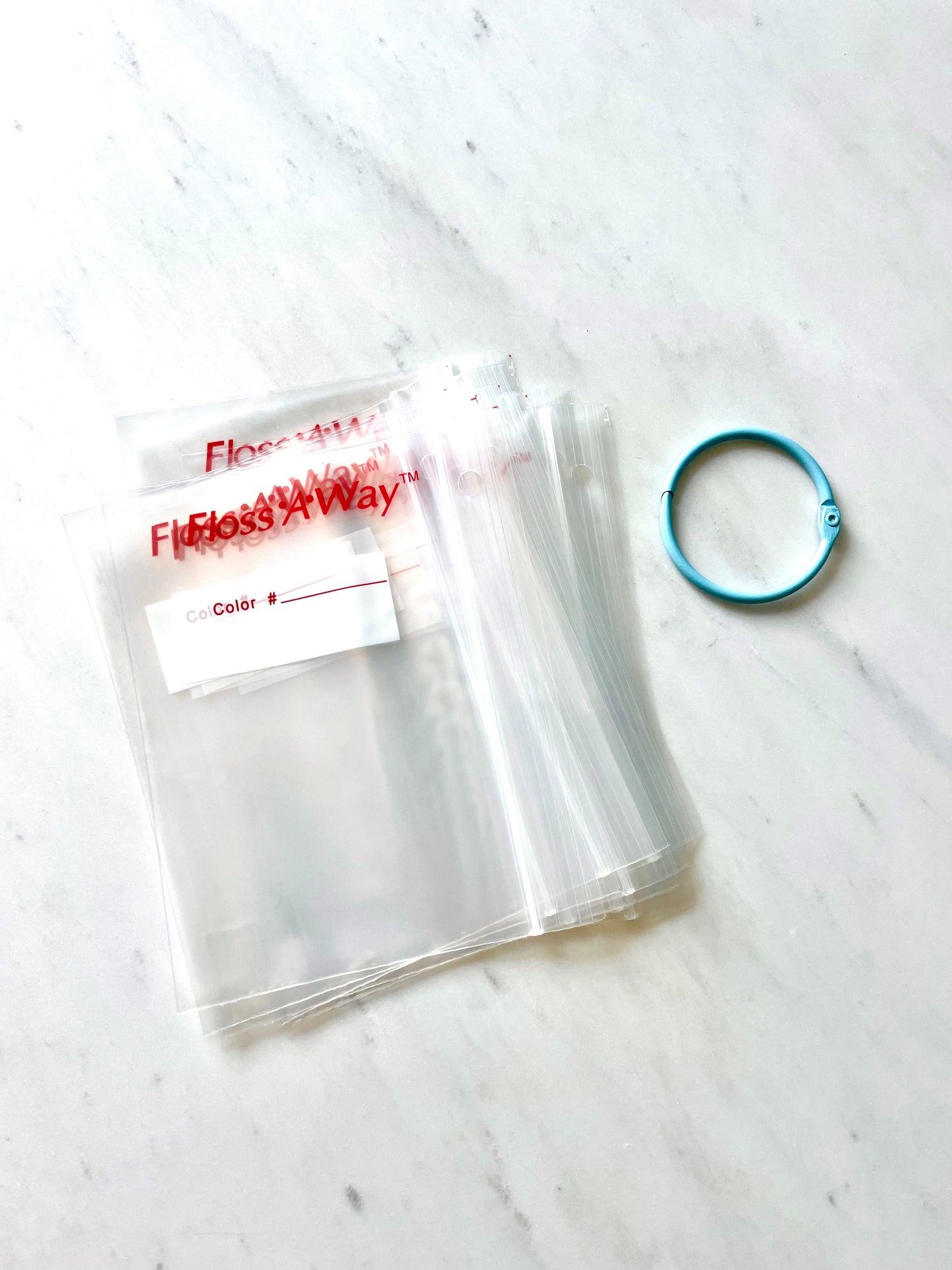 Floss Away Bags with Blue Ring